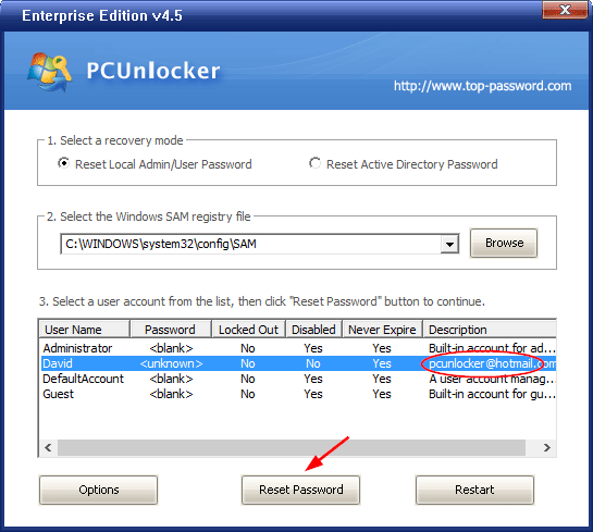 pcunlocker tool