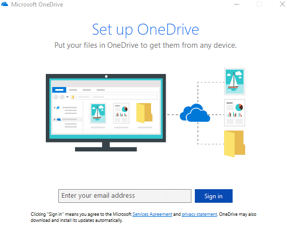 onedrive setup