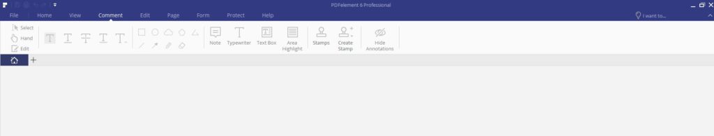 pdf editor interface in pdfelement 6 professional