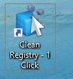 1-click clean icon on Windows desktop