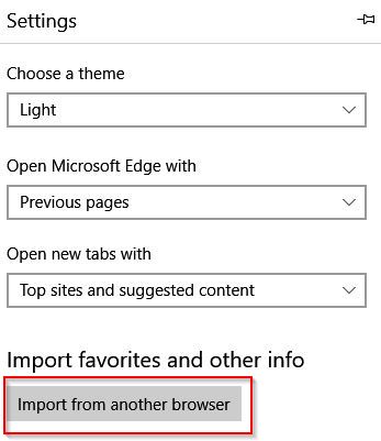 managing bookmarks in Edge