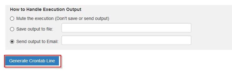 choosing output option for cron jobs 