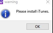 error initializing when iTunes isn't installed 