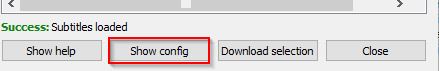 downloading subs and configuring settings 