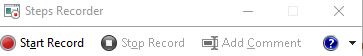 start record in steps recorder