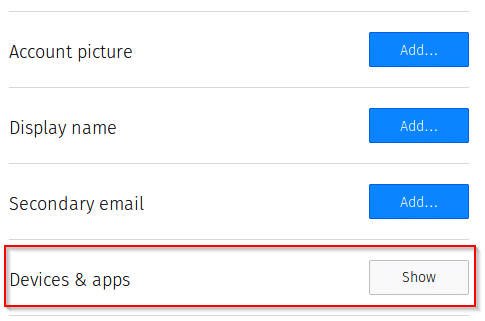 Firefox account settings 