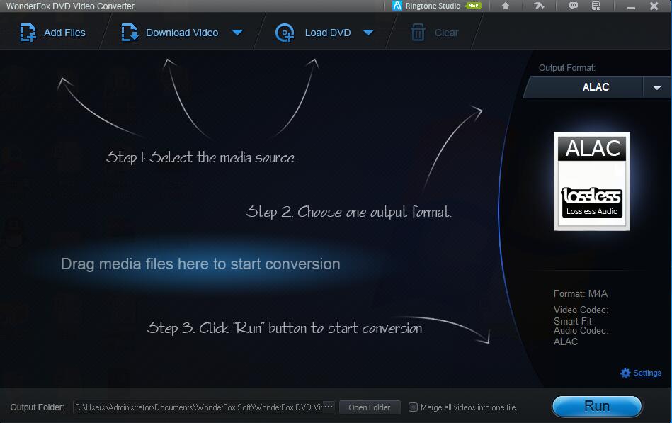 wonderfox dvd video converter interface