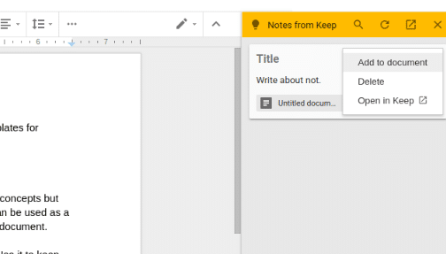 keeping a track of ideas in notepad and inserting them in google docs