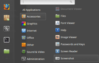 Linux Mint Screenshot tool