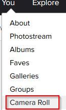 Accessing Camera Roll in Flickr