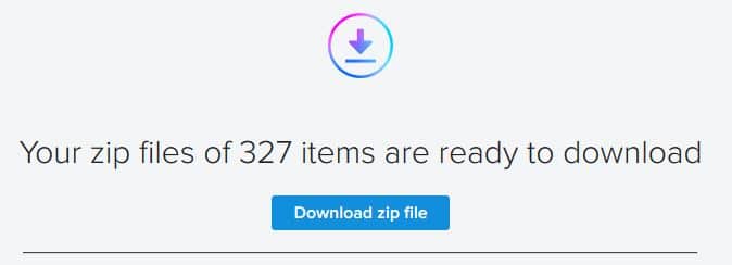 Download as a zip file from Flickr