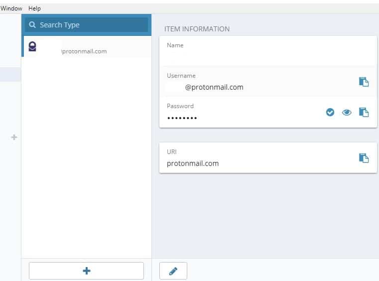 adding login credentials for emails and websites in Bitwarden vault