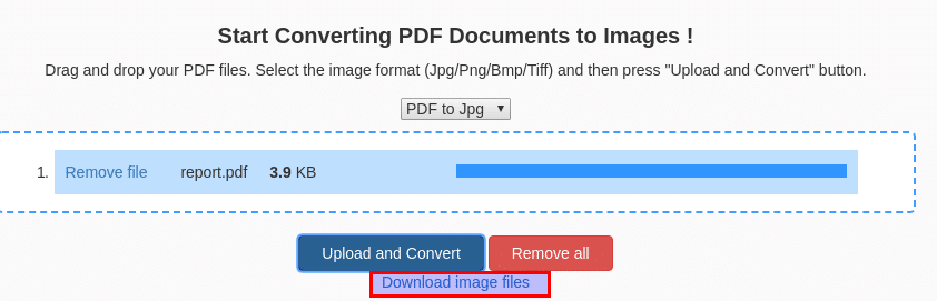 conversion from pdf to images is complete