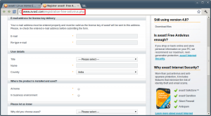 Avast Linux Home Edition - Free license key registration