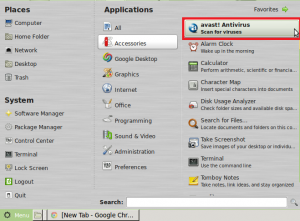 Starting Avast Linux Home Edition in Linux Mint / Ubuntu