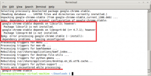 Google Chrome dependency errors while installation in Linux Mint / Ubuntu