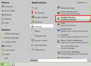 Starting Google Chrome In Linux Mint / Ubuntu