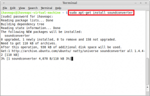 install sound converter in Linux Mint / Ubuntu