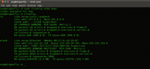 Disable Ethernet Adapter Through Linux Terminal