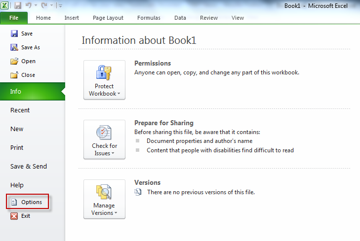 excel custom list settings