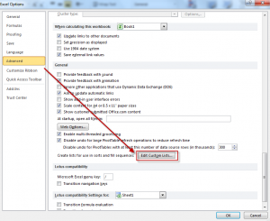 excel edit custom list button