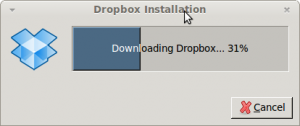 Dropbox setup being downloaded in Linux Mint / Ubuntu