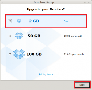 Dropbox Setup running in Linux Mint / Ubuntu