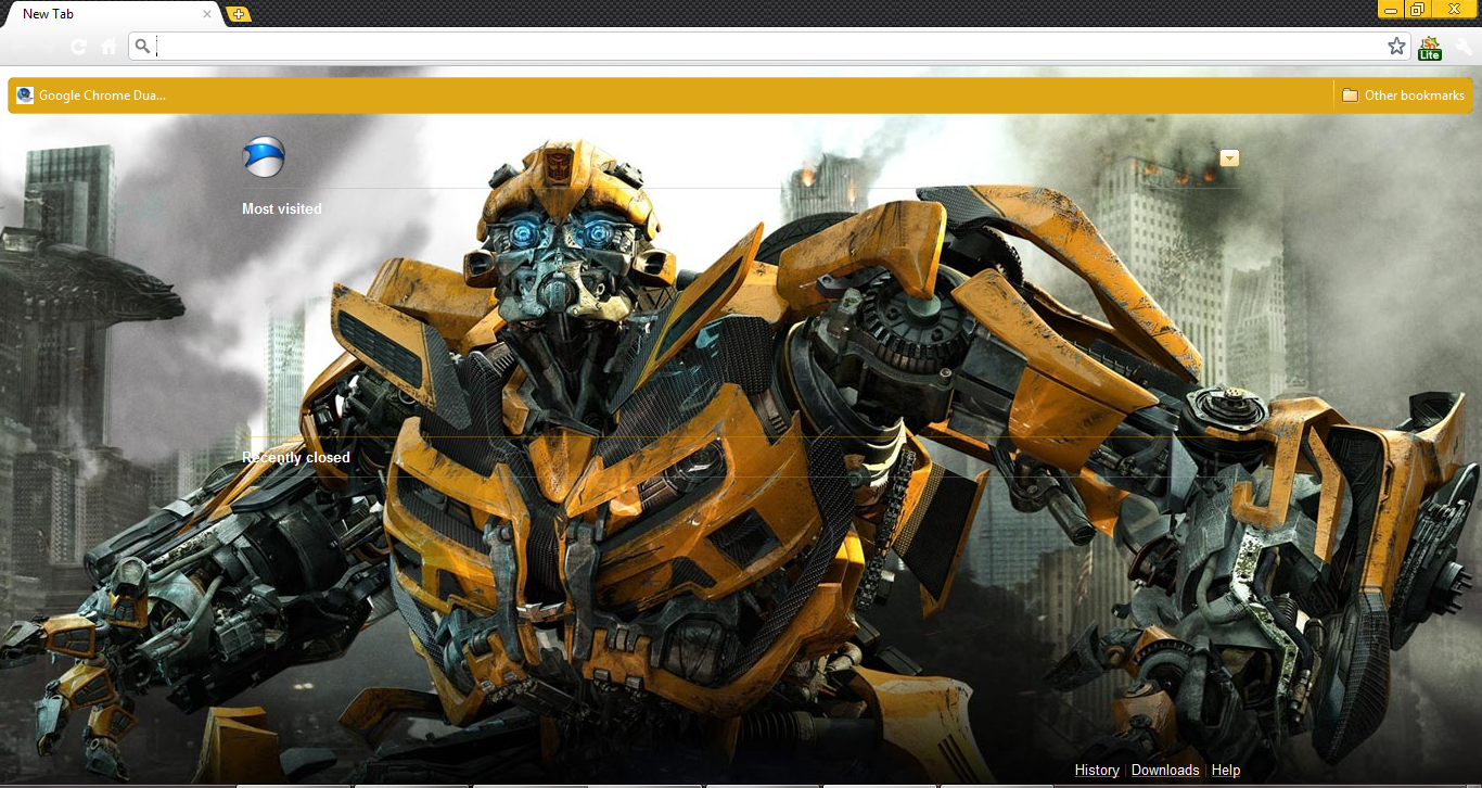 Transformers 3 Theme For Google Chrome