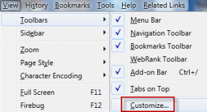 Customize toolbar for Click&Clean