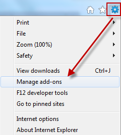 Manage add-ons in Internet Explorer 9