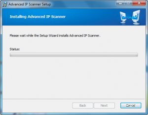 Advanced IP scanner installation