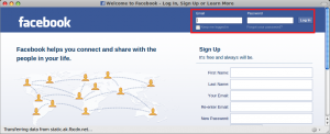 Logging in to Facebook with Prism-Facebook