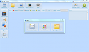Making a new project in SpringPublisher