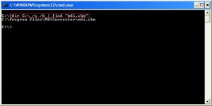 Command Prompt Search in Windows