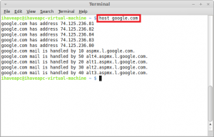 Resolve Host Name To IP Address And Vice Versa From Linux Terminal