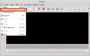 Using Kwave Sound Editor In Linux Mint / Ubuntu