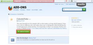 ColorfulTabs Firefox Add-On home page