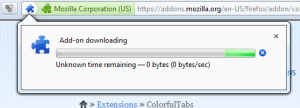 ColorfulTabs Firefox add-on installation