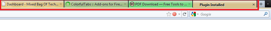 ColorfulTabs Firefox add-on installation