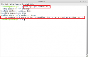 apt-get error