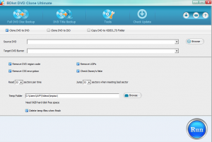 Main interface of BDlot DVD Clone Ultimate