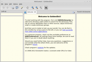 GoldenDict Dictionary Software In Linux Mint / Ubuntu