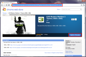 Modern Warfare 3 Theme For Chrome