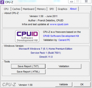 Saving CPU and other info