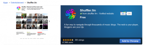 Install Shuffler from Chrome web store