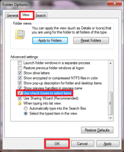 How To Enable Check Boxes In Windows 7 Explorer