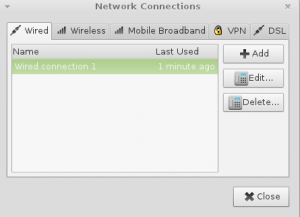 Linux Mint network settings