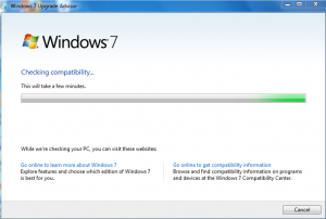 Win 7 upgrade advisor