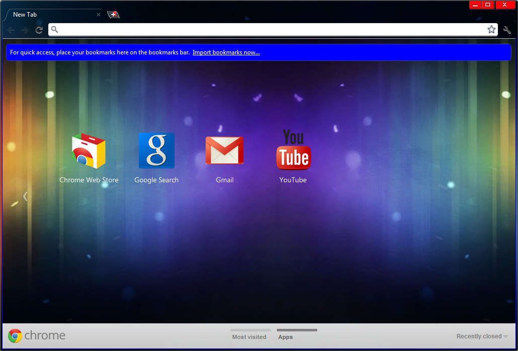 Ice Cream Sandwich Theme For Google Chrome Browser