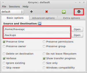 How To Do Quick Backups In Linux Mint / Ubuntu Using Grsync